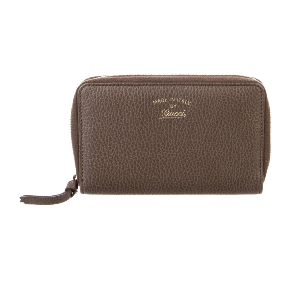 Gucci Continental Long Wallet Preloved Tan/ Grey